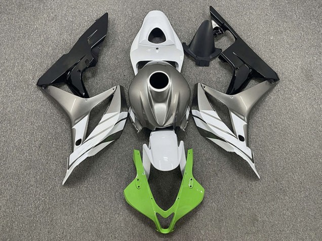 Purchase 2007-2008 Silver White Green Glossy Black Honda CBR600RR Motorcycle Fairings UK