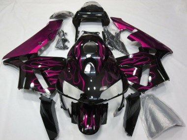 Purchase 2003-2004 Glossy Black Purple Flame Honda CBR600RR Motorcycle Fairing UK