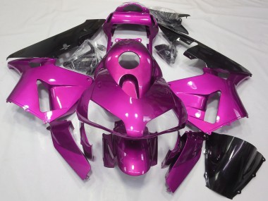 Purchase 2003-2004 Hot Pink Glossy Black Honda CBR600RR Motorcycle Fairings UK
