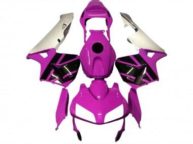 Purchase 2003-2004 Silver Hot Pink Glossy Black Honda CBR600RR Motorcycle Fairings UK