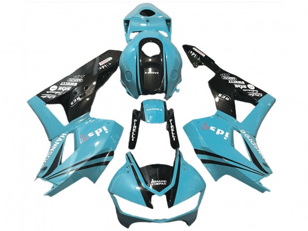 Purchase 2013-2023 Light Blue Glossy Black Honda CBR600RR Motorcycle Fairings UK