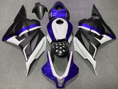 Purchase 2009-2012 Dark Blue Matte Black Star Honda CBR600RR Motorcycle Fairings UK