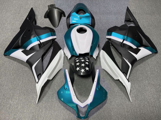 Purchase 2009-2012 White Blue Matte Black Star Honda CBR600RR Motorcycle Fairings UK