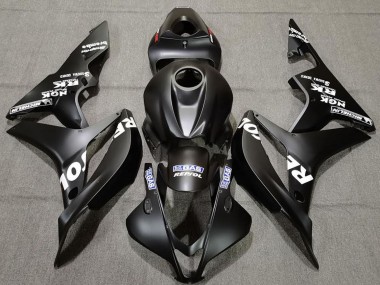 Purchase 2007-2008 Matte Black White Repsol Honda CBR600RR Motorcycle Fairings UK