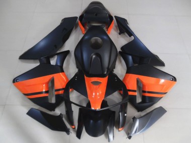 Purchase 2005-2006 Matte Black Glossy Orange Honda CBR600RR Motorcycle Fairings UK