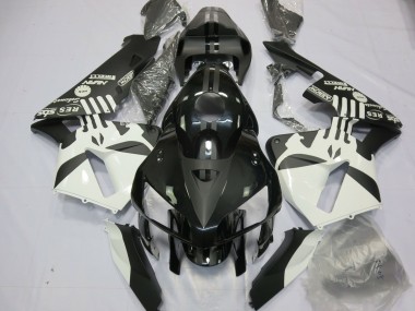 Purchase 2005-2006 White Matte Black Puisher Logo Honda CBR600RR Motorcycle Fairings UK