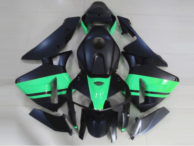 Purchase 2005-2006 Matte Black Special Green Honda CBR600RR Motorcycle Fairings UK