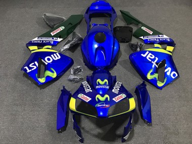 Purchase 2003-2004 Blue Yellow Green MoviStar Honda CBR600RR Motorcycle Fairings UK