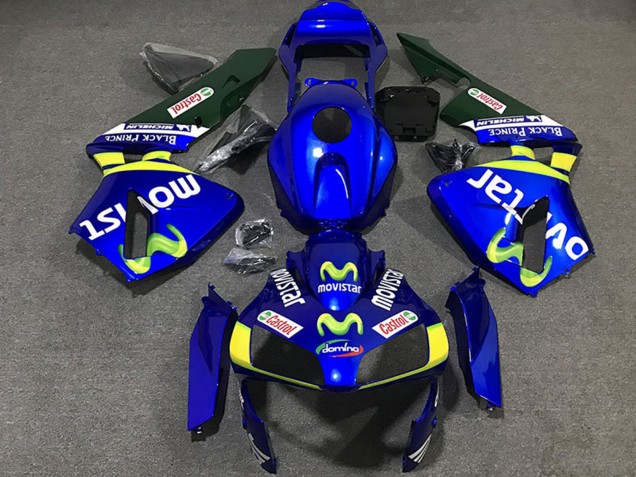 Purchase 2003-2004 Blue Yellow Green MoviStar Honda CBR600RR Motorcycle Fairings UK