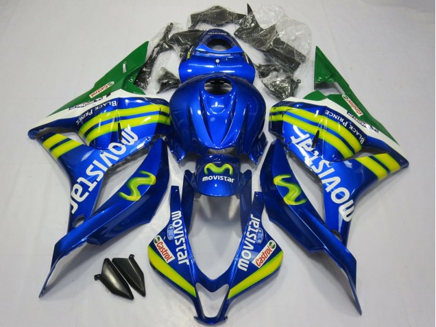 Purchase 2009-2012 Blue Green MoviStar Honda CBR600RR Motorcycle Fairings UK