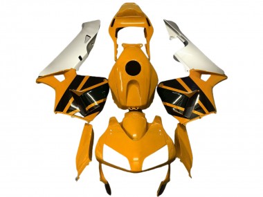 Purchase 2003-2004 Silver Mustard Yellow Glossy Black Honda CBR600RR Motorcycle Fairings UK
