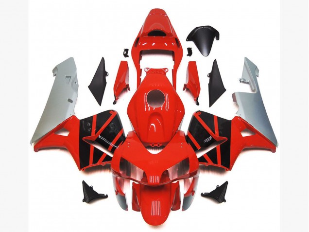 Purchase 2003-2004 Silver Red Glossy Black OEM Style Honda CBR600RR Motorcycle Fairings UK