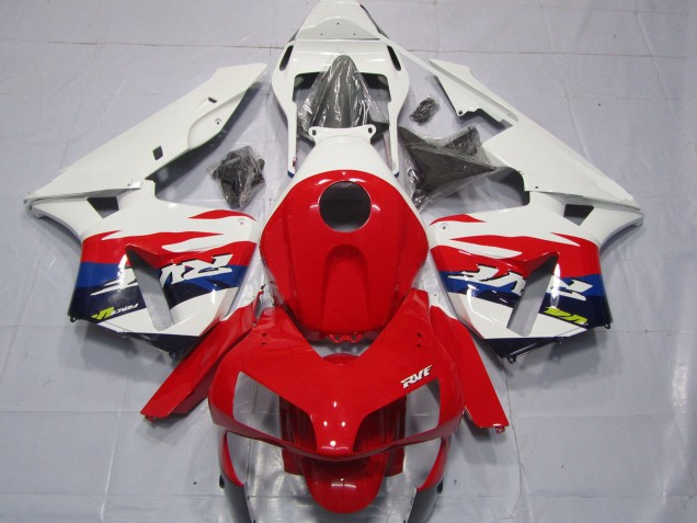 Purchase 2003-2004 White Red Blue RVF Style Honda CBR600RR Motorcycle Fairings UK