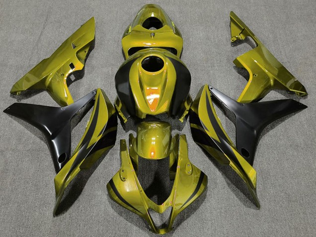 Purchase 2007-2008 Gold Matte Black OEM Style Honda CBR600RR Motorcycle Fairings UK