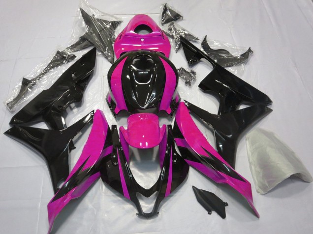 Purchase 2007-2008 Pink Glossy Black OEM Style Honda CBR600RR Motorcycle Fairings UK