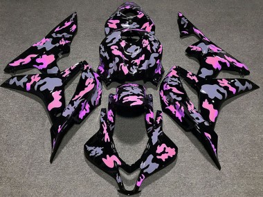Purchase 2007-2008 Pink Grey Camouflage Honda CBR600RR Motorcycle Fairings UK