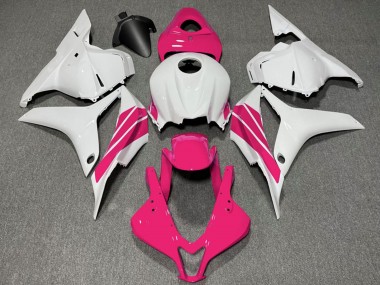 Purchase 2009-2012 White Pink Stripe Honda CBR600RR Motorcycle Fairings UK