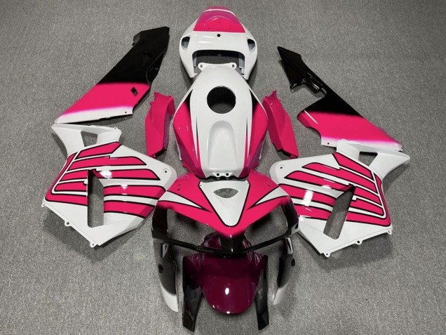 Purchase 2005-2006 White Pink Wings Honda CBR600RR Motorcycle Fairings UK