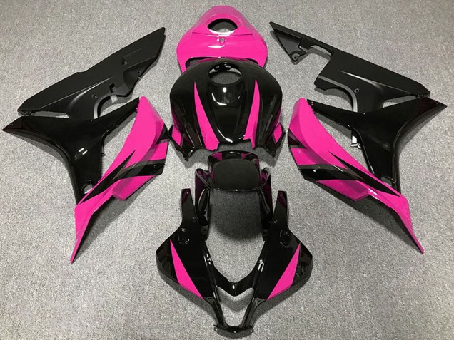 Purchase 2007-2008 Pink Glossy Black Matte Black Honda CBR600RR Motorcycle Fairings UK