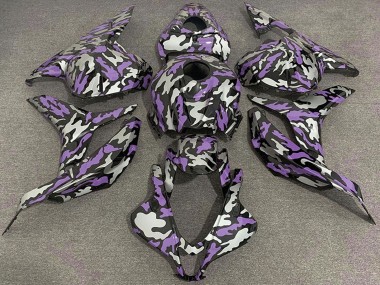 Purchase 2009-2012 Purple Silver Camouflage Honda CBR600RR Motorcycle Fairings UK