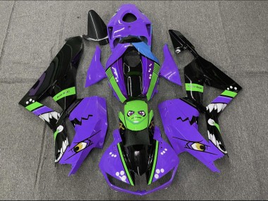 Purchase 2013-2023 Purple Green Blue Glossy Black Shark Honda CBR600RR Motorcycle Fairings UK