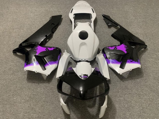 Purchase 2003-2004 White Purple Glossy Black Splatter Honda CBR600RR Motorcycle Fairings UK