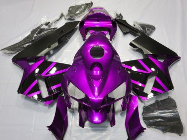 Purchase 2005-2006 Purple Glossy Black Design Honda CBR600RR Motorcycle Fairings UK