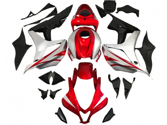 Purchase 2007-2008 Silver Red Glossy Black OEM Style Honda CBR600RR Motorcycle Fairings UK