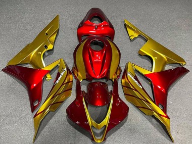 Purchase 2007-2008 Gold Red Honda CBR600RR Motorcycle Fairings UK