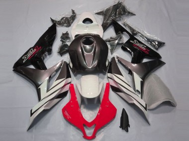 Purchase 2007-2008 White Red Grey Glossy Black Honda CBR600RR Motorcycle Fairings UK