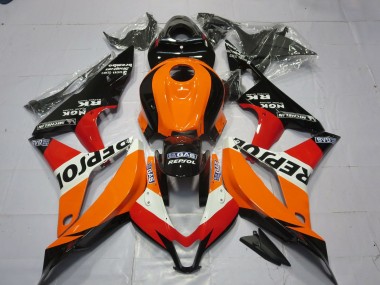 Purchase 2007-2008 Orange White Red Glossy Black Repsol Honda CBR600RR Motorcycle Fairing UK