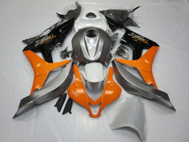 Purchase 2007-2008 Silver Orange Glossy Black Honda CBR600RR Motorcycle Fairings UK