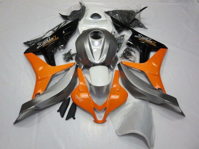 Purchase 2007-2008 Silver Orange Glossy Black Honda CBR600RR Motorcycle Fairings UK