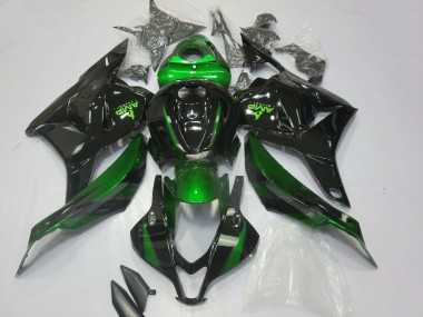 Purchase 2009-2012 Green Glossy Black Honda CBR600RR Motorcycle Fairings UK
