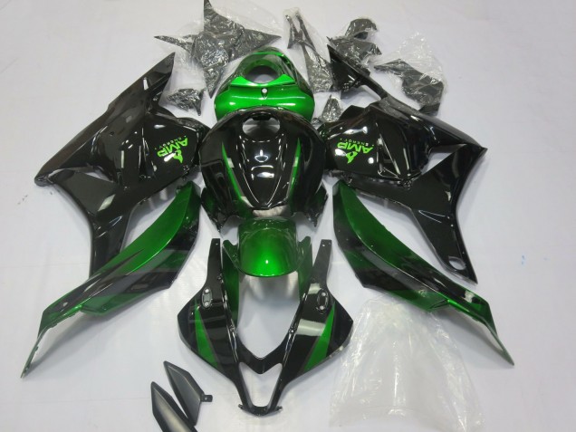 Purchase 2009-2012 Green Glossy Black Honda CBR600RR Motorcycle Fairings UK