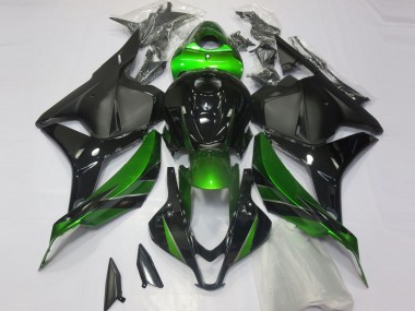 Purchase 2009-2012 Green Glossy Black Matte Black Honda CBR600RR Motorcycle Fairings UK
