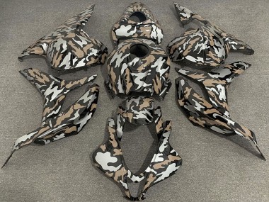 Purchase 2009-2012 Tan Silver Camouflage Honda CBR600RR Motorcycle Fairings UK