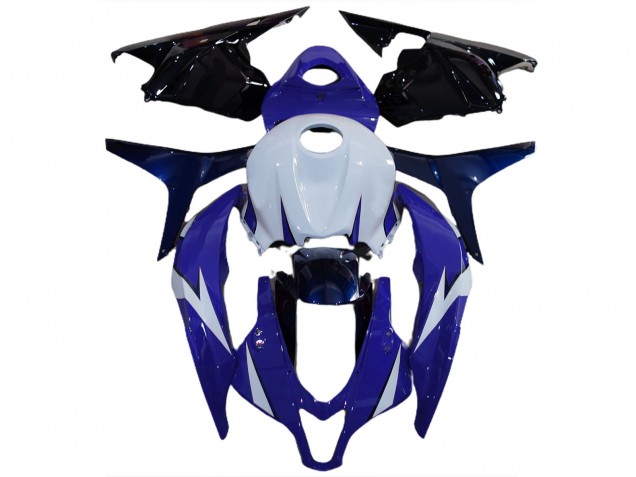 Purchase 2009-2012 White Blue Glossy Black Honda CBR600RR Motorcycle Fairings UK