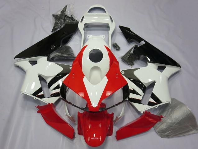 Purchase 2003-2004 White Red Glossy Black Honda CBR600RR Motorcycle Fairing UK