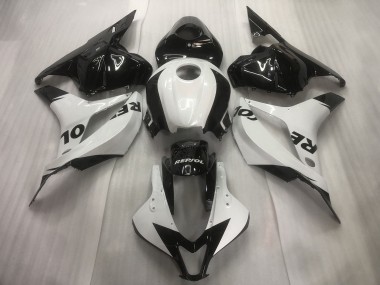 Purchase 2009-2012 White Glossy Black Repsol Honda CBR600RR Motorcycle Fairings UK