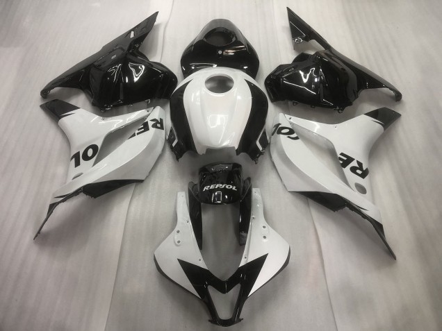 Purchase 2009-2012 White Glossy Black Repsol Honda CBR600RR Motorcycle Fairings UK