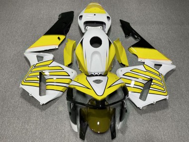 Purchase 2005-2006 Yellow and White Wings Honda CBR600RR Motorcycle Fairings UK