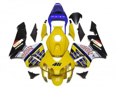 Purchase 2003-2004 Yellow Blue White Glossy Black Nastro Azzurro 46 Honda CBR600RR Motorcycle Fairings UK