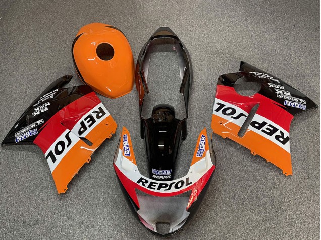 Purchase 1996-2007 Orange White Red Glossy Black Repsol Honda CBR1100XX Blackbird Motorcycle Fairings UK