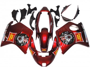 Purchase 1996-2007 Red Yellow San Carlo Honda CBR1100XX Blackbird Motorcycle Fairings UK