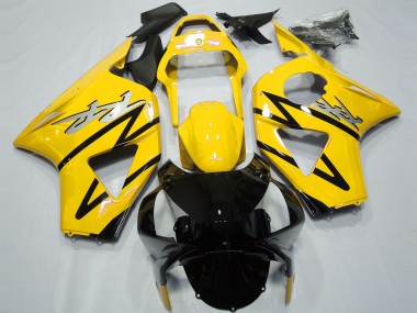 Purchase 2002-2003 Yellow Glossy Black CBR Style Honda CBR954RR Motorcycle Fairings UK