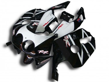 Purchase 1990-1998 Glossy Black White RR Honda CBR250RR Motorcycle Fairings UK