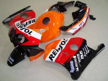 Purchase 1990-1998 Orange White Red Glossy Black Classic Repsol Honda CBR250RR Motorcycle Fairings UK