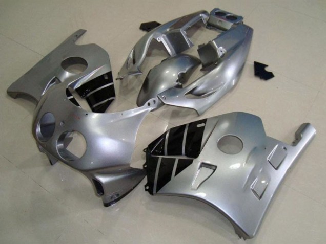Purchase 1990-1998 Silver Glossy Black Honda CBR250RR Motorcycle Fairings UK