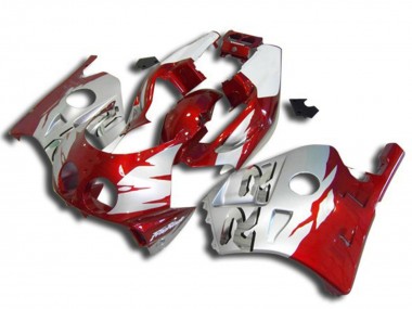 Purchase 1990-1998 Silver Red Honda CBR250RR Motorcycle Fairings UK
